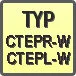 Piktogram - Typ: CTEPR/L-W